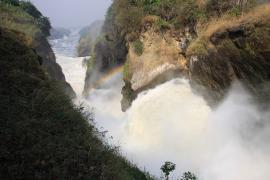 Wodospad  Murchison Falls na Nilu.