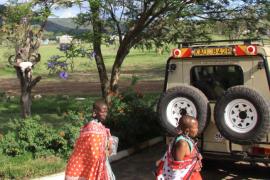 Wjazd do Parku Masai Mara.