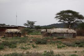 Wioska Samburu.