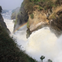 Wodospad  Murchison Falls na Nilu.