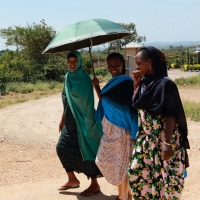 Parasol najczęściej służy do osłony przed słońcem.