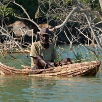 Rybak z nad jeziora Baringo.