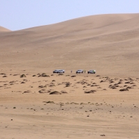 Droga z Walvis Bay do Swakopmund.