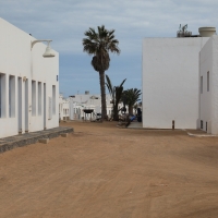 Caleta de Sebo na wyspie La Graciosa w pobliżu Lanzarote.