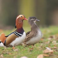 Mandarynka - Aix galericulata - Mandarin Duck