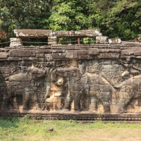 Świątynia Bayon w Angkor - taras słoni