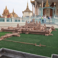 Pałac królewski w Phnom Penh- makieta Angkor Wat