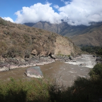 Urubamba pomiędzy Ollantaytambo a Aguas Calientes.